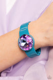 Exaggerated Ego - Blue Bracelet - Paparazzi Accessories Bracelet Bedazzle Me Pretty Mobile Fashion Boutique