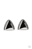 Exalted Elegance - Silver Post Earrings - Paparazzi Accessories Post Earrings Bedazzle Me Pretty Mobile Fashion Boutique