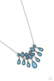 Exceptionally Ethereal - Blue Necklace - Paparazzi Accessories Necklace Bedazzle Me Pretty Mobile Fashion Boutique