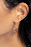 Exceptionally Ethereal - Orange Necklace - Paparazzi Accessories Necklace Bedazzle Me Pretty Mobile Fashion Boutique