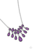 Exceptionally Ethereal - Purple Necklace - Paparazzi Accessories Necklace Bedazzle Me Pretty Mobile Fashion Boutique