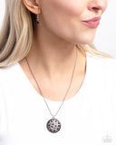 Exclusive Emblem - Black Necklace - Paparazzi Accessories Necklace Bedazzle Me Pretty Mobile Fashion Boutique