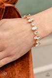 Exclusively Extravagant - Gold Bracelet - Paparazzi Accessories Bracelet Bedazzle Me Pretty Mobile Fashion Boutique