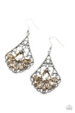 Exemplary Elegance - Brown Earrings - Paparazzi Accessories Earrings Bedazzle Me Pretty Mobile Fashion Boutique