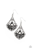 Exemplary Elegance - Silver Earrings - Paparazzi Accessories Earrings Bedazzle Me Pretty Mobile Fashion Boutique