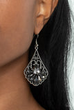Exemplary Elegance - Silver Earrings - Paparazzi Accessories Earrings Bedazzle Me Pretty Mobile Fashion Boutique