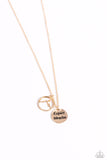 Expect Miracles - Gold Necklace - Paparazzi Accessories Necklace Bedazzle Me Pretty Mobile Fashion Boutique