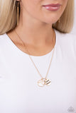 Expect Miracles - Gold Necklace - Paparazzi Accessories Necklace Bedazzle Me Pretty Mobile Fashion Boutique