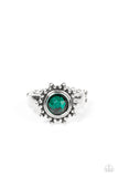 Expect Sunshine and REIGN - Green Ring - Paparazzi Accessories Ring Bedazzle Me Pretty Mobile Fashion Boutique