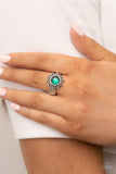 Expect Sunshine and REIGN - Green Ring - Paparazzi Accessories Ring Bedazzle Me Pretty Mobile Fashion Boutique