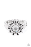 Expect Sunshine and REIGN - Silver Ring - Paparazzi Accessories Ring Bedazzle Me Pretty Mobile Fashion Boutique
