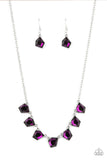 Experimental Edge - Purple Necklace - Paparazzi Accessories Necklace Bedazzle Me Pretty Mobile Fashion Boutique