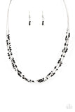 Explore Every Angle - Black Necklace - Paparazzi Accessories Necklace Bedazzle Me Pretty Mobile Fashion Boutique