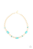 Explorer Exclusive - Blue Necklace - Paparazzi Accessories Necklace Bedazzle Me Pretty Mobile Fashion Boutique