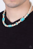 Explorer Exclusive - Blue Necklace - Paparazzi Accessories Necklace Bedazzle Me Pretty Mobile Fashion Boutique