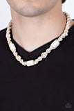 Explorer Exclusive - White Necklace - Paparazzi Accessories Necklace Bedazzle Me Pretty Mobile Fashion Boutique
