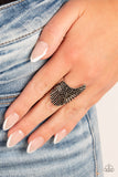 Express Your-SELFIE - Black Ring - Paparazzi Accessories Ring Bedazzle Me Pretty Mobile Fashion Boutique