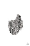 Express Your-SELFIE - Silver Ring - Paparazzi Accessories Ring Bedazzle Me Pretty Mobile Fashion Boutique