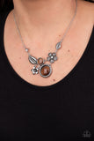 Exquisitely Eden - Brown Necklace - Paparazzi Accessories Necklace Bedazzle Me Pretty Mobile Fashion Boutique
