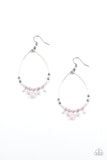 Exquisitely Ethereal - Pink Earrings - Paparazzi Accessories Earrings Bedazzle Me Pretty Mobile Fashion Boutique