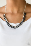 Extinct Species - Black Necklace - Paparazzi Accessories Necklace Bedazzle Me Pretty Mobile Fashion Boutique