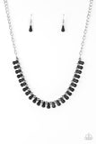 Extinct Species - Black Necklace - Paparazzi Accessories Necklace Bedazzle Me Pretty Mobile Fashion Boutique