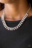 Extinct Species - Silver Necklace - Paparazzi Accessories Necklace Bedazzle Me Pretty Mobile Fashion Boutique