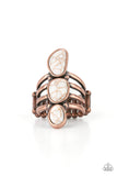 Extra Eco - Copper Ring - Paparazzi Accessories Ring Bedazzle Me Pretty Mobile Fashion Boutique
