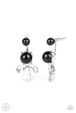 Extra Elite - Black Post Earrings - Paparazzi Accessories Post Earrings Bedazzle Me Pretty Mobile Fashion Boutique