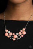 Extra Eloquent - Orange Necklace - Paparazzi Accessories Necklace Bedazzle Me Pretty Mobile Fashion Boutique