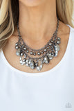 Extra Exhilarating - Black Necklace - Paparazzi Accessories Necklace Bedazzle Me Pretty Mobile Fashion Boutique