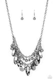 Extra Exhilarating - Black Necklace - Paparazzi Accessories Necklace Bedazzle Me Pretty Mobile Fashion Boutique