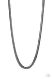 Extra Extraordinary - Black Mens Necklace - Paparazzi Accessories Mens Necklace Bedazzle Me Pretty Mobile Fashion Boutique