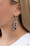 Extra Exuberant - Blue Earrings - Paparazzi Accessories Earrings Bedazzle Me Pretty Mobile Fashion Boutique