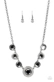 Extravagant Extravaganza - Black Necklace - Paparazzi Accessories Necklace Bedazzle Me Pretty Mobile Fashion Boutique