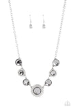 Extravagant Extravaganza - Silver Necklace - Paparazzi Accessories Necklace Bedazzle Me Pretty Mobile Fashion Boutique