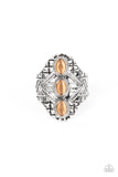 Eye-Catching Cats Eye - Orange Ring - Paparazzi Accessories Ring Bedazzle Me Pretty Mobile Fashion Boutique