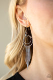 Eye-Catching Edge - Black Earrings - Paparazzi Accessories Earrings Bedazzle Me Pretty Mobile Fashion Boutique