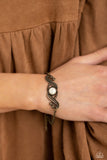 Eye in the Sky - Brass Bracelet - Paparazzi Accessories Bracelet Bedazzle Me Pretty Mobile Fashion Boutique