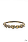 Eye-Opening Opulence - Brass Bracelet - Paparazzi Accessories Bracelet Bedazzle Me Pretty Mobile Fashion Boutique