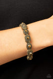 Eye-Opening Opulence - Brass Bracelet - Paparazzi Accessories Bracelet Bedazzle Me Pretty Mobile Fashion Boutique
