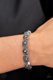 Eye-Opening Opulence - Silver Bracelet - Paparazzi Accessories Bracelet Bedazzle Me Pretty Mobile Fashion Boutique