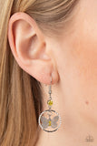 Fabulous Flutter - Yellow Earrings - Paparazzi Accessories Earrings Bedazzle Me Pretty Mobile Fashion Boutique