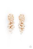 Fabulously Flattering - Gold Post Earrings - Paparazzi Accessories Post Earrings Bedazzle Me Pretty Mobile Fashion Boutique