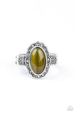 Fabulously Flawless - Green Ring - Paparazzi Accessories Ring Bedazzle Me Pretty Mobile Fashion Boutique