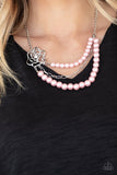 Fabulously Floral - Pink Necklace - Paparazzi Accessories Necklace Bedazzle Me Pretty Mobile Fashion Boutique