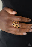 Fabulously Frosted - Copper Ring - Paparazzi Accessories Ring Bedazzle Me Pretty Mobile Fashion Boutique