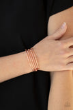 Face The METALLIC Music - Copper Bracelet - Paparazzi Accessories Bracelet Bedazzle Me Pretty Mobile Fashion Boutique