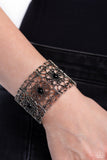 Fairest Filigree - Black Bracelet - Paparazzi Accessories Bracelet Bedazzle Me Pretty Mobile Fashion Boutique