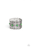 Fairest Filigree - Green Bracelet - Paparazzi Accessories Bracelet Bedazzle Me Pretty Mobile Fashion Boutique